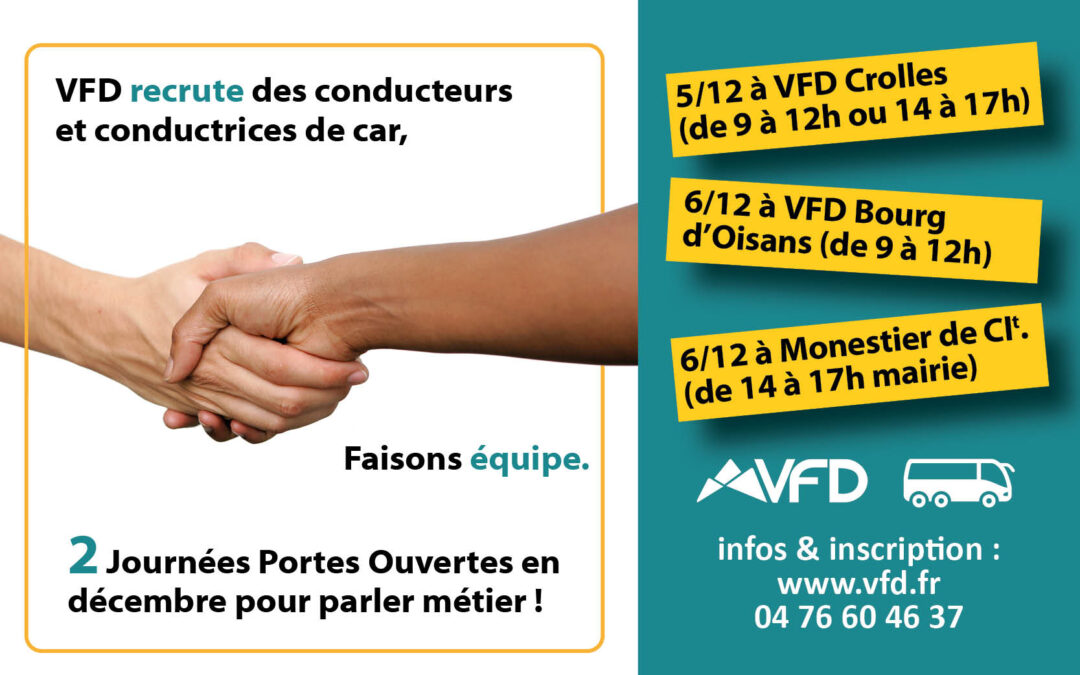 2 JPO les 5 et 6 décembre